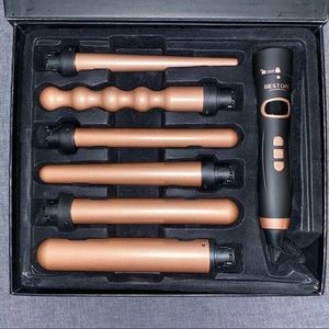 6 piece rose gold interchangeable wand from Bestope